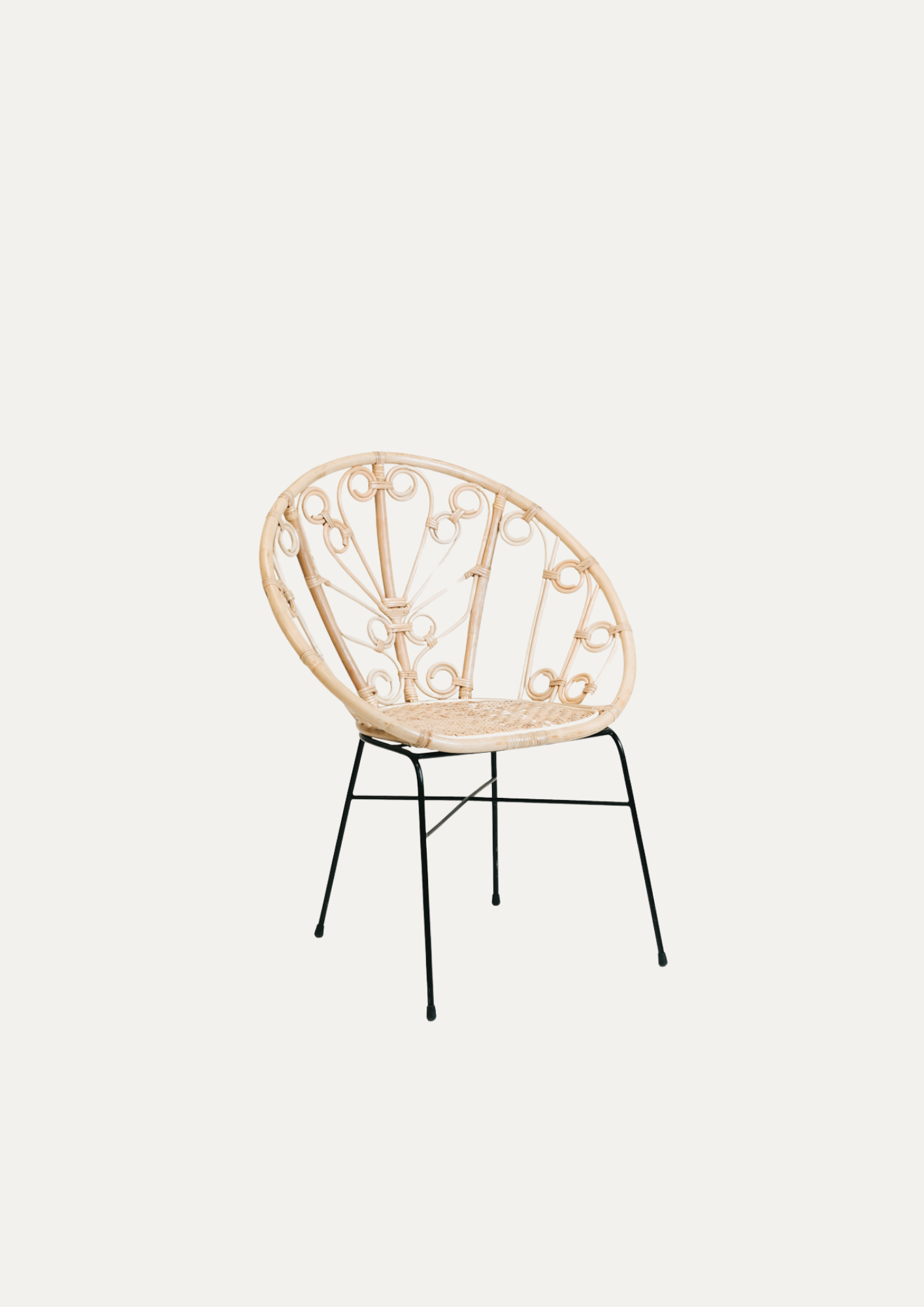 rattan florar wood armchair.png